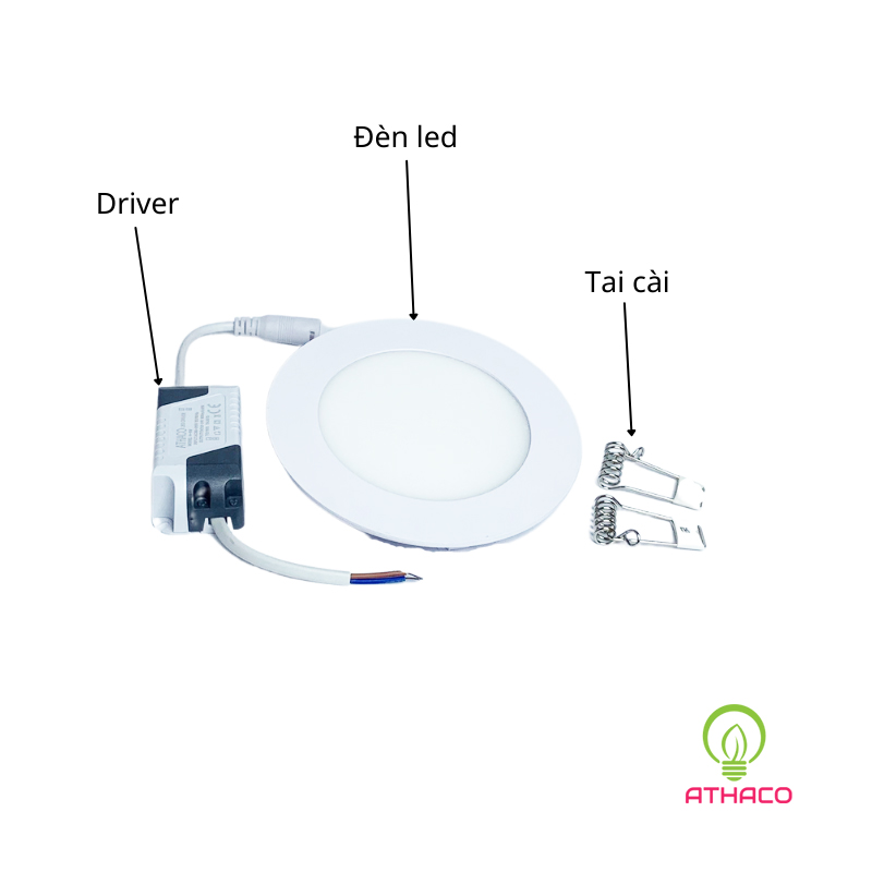 Đèn led âm trần siêu mỏng 4W