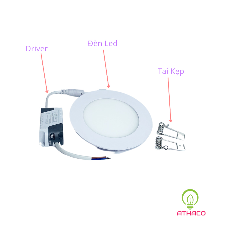 Đèn led âm trần siêu mỏng 6W