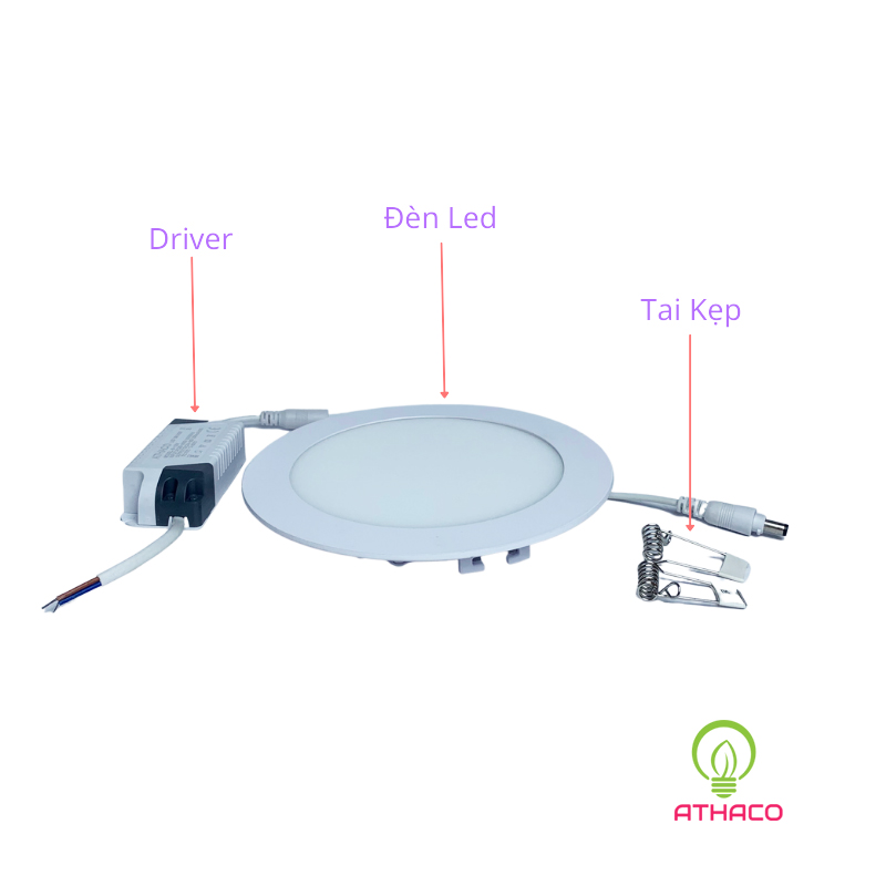Đèn led âm trần siêu mỏng 9W