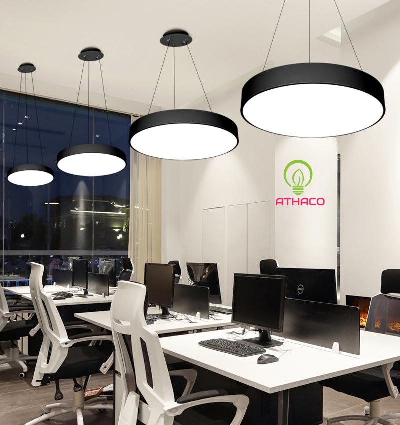 Đèn Led Thả Văn Phòng Dáng Tròn 48W D600 