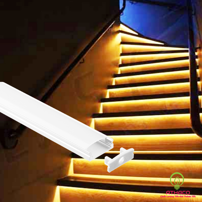 Đèn led thanh nhôm U3010 lắp nổi Đèn led thanh nhôm U3010 lắp nổi