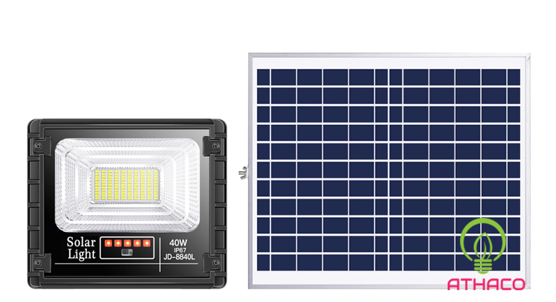Đèn Pha Năng Lượng Mặt Trời 40W JD