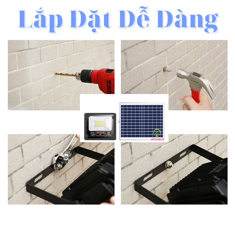 Đèn Pha Năng Lượng Mặt Trời 40W JD