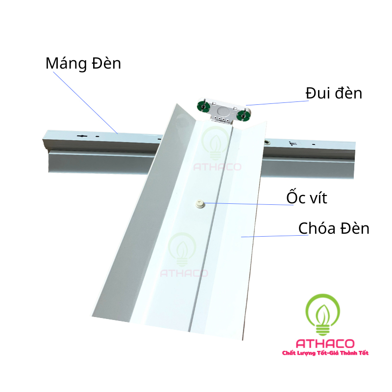 Máng đèn led đôi 1.2M Chóa Sơn Tĩnh Điện