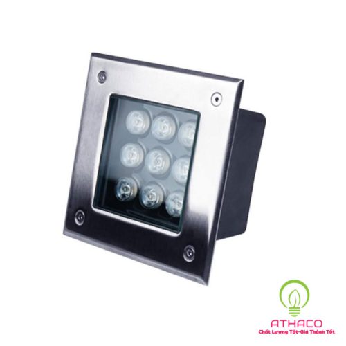 đèn âm đất vuông
