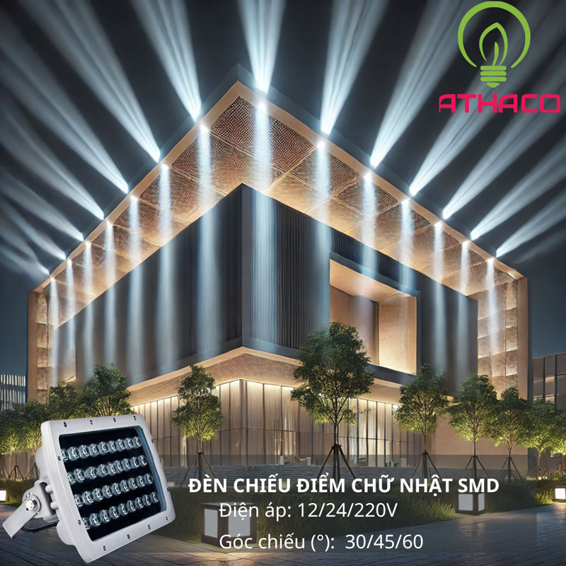 đèn chiếu điểm chữ nhật LX04